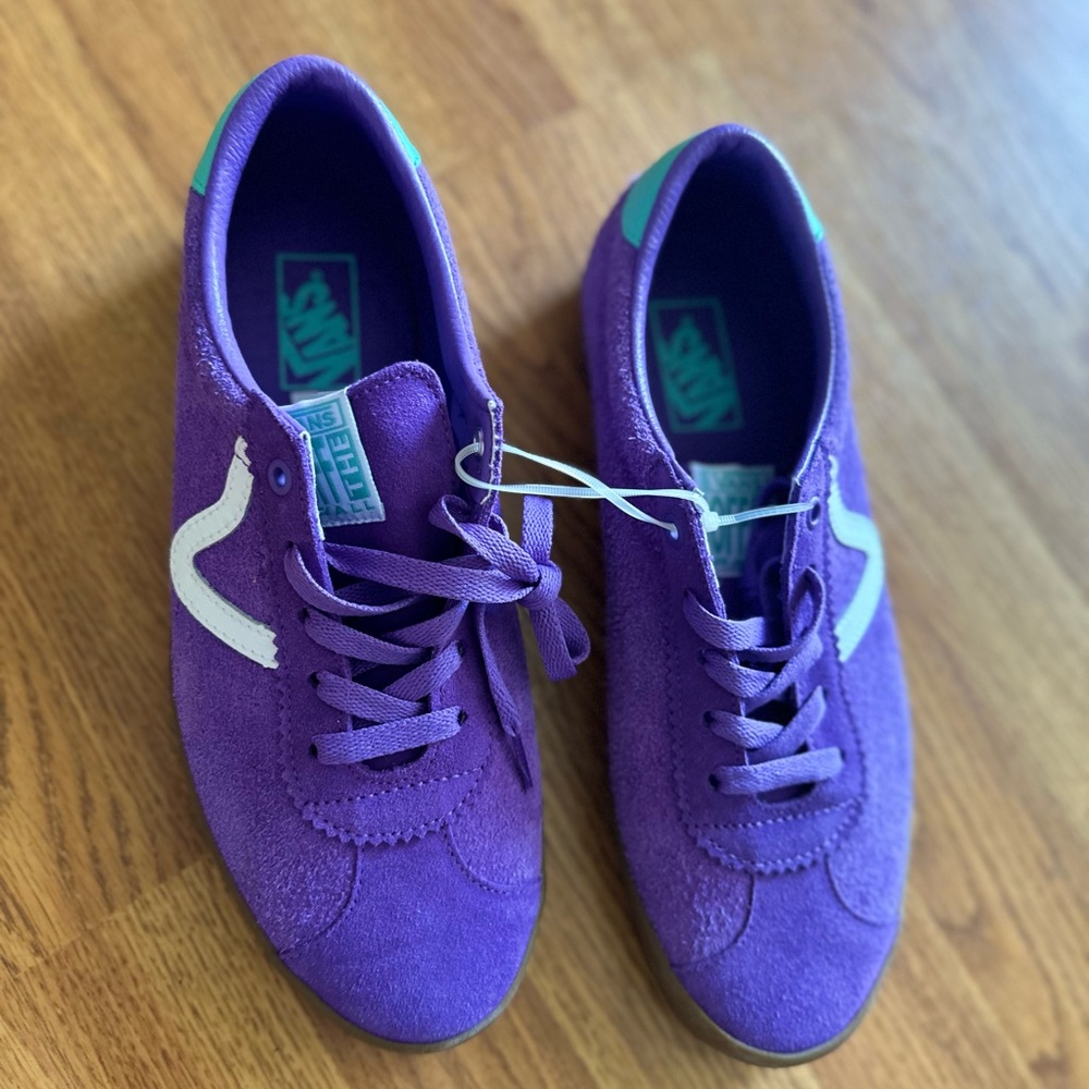 Vans purple new 90s inspired suede and leather